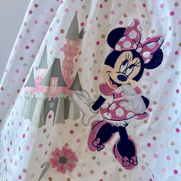 NWT Disney Parks Minnie Mouse Dress Pink Polka Dots with Headband Sz 12M 12 mos - Picture 2 of 6